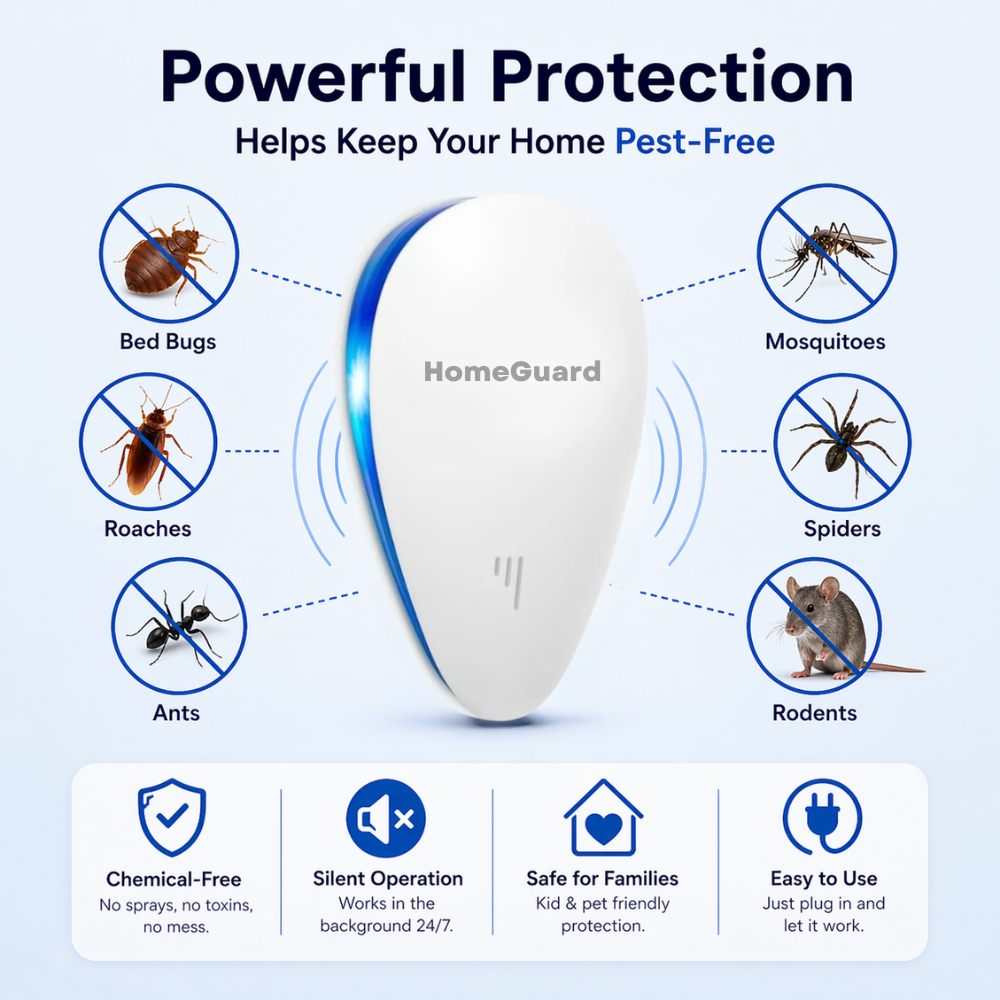 HomeGuard™ Ultrasonic Pest Repeller