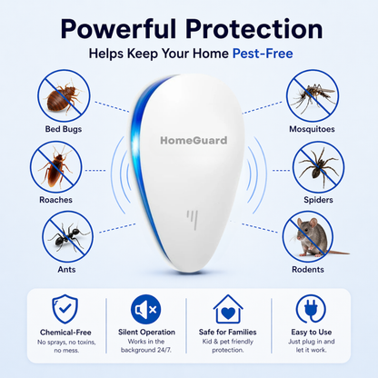 HomeGuard™ Ultrasonic Pest Repeller